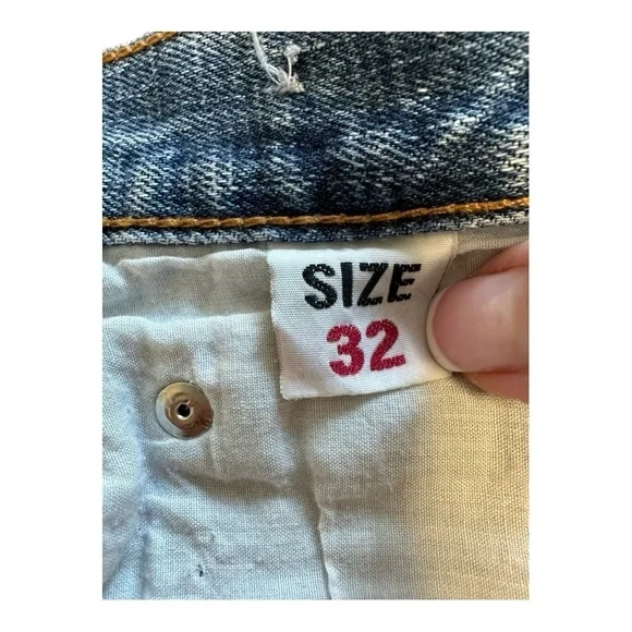 Lee Riders Upcycled Denim Mini Skirt - Size Medium - Picture 7 of 8